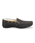 Men's leather loafer black Shoes 18396
