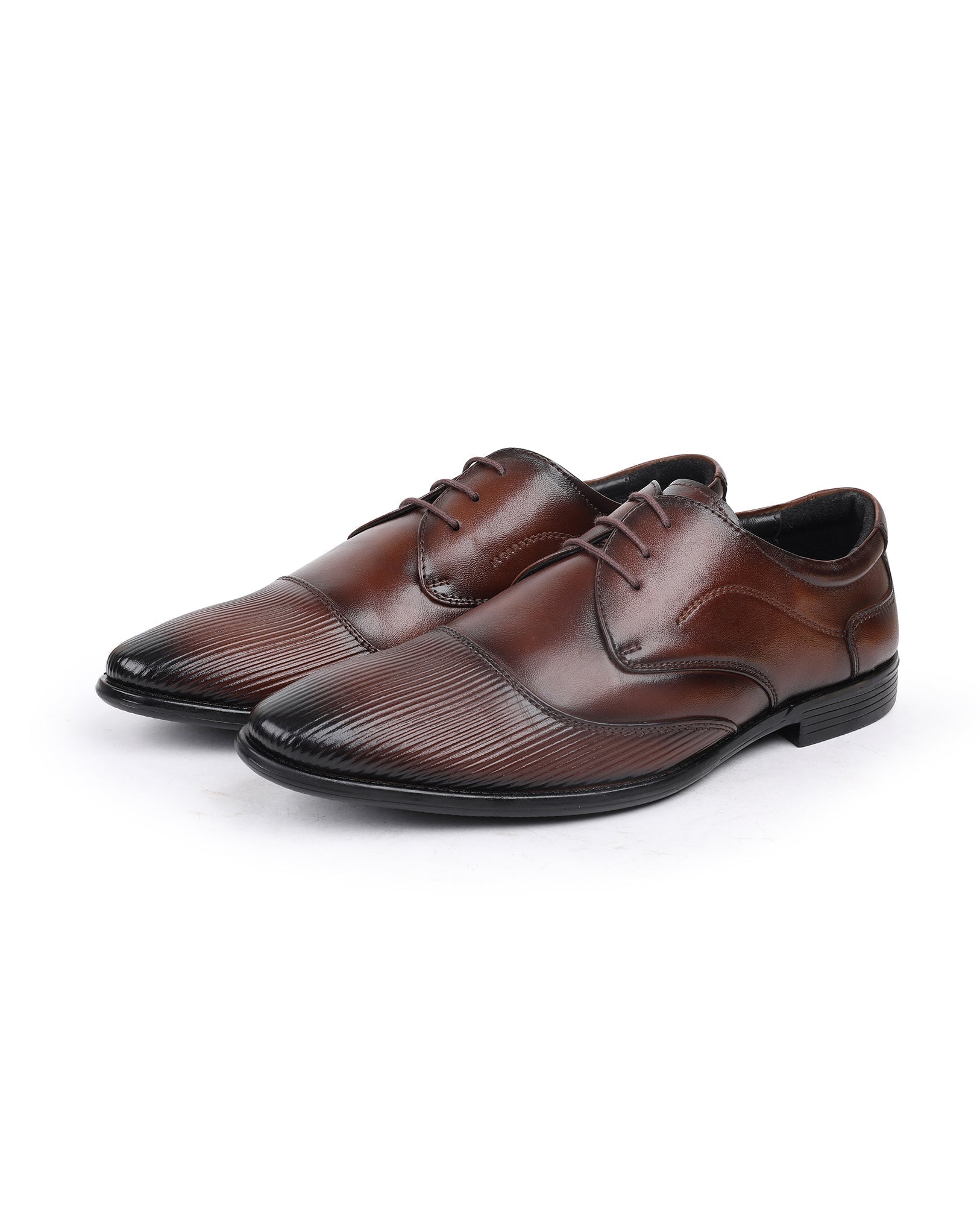 Men's leather brown shoes 203326