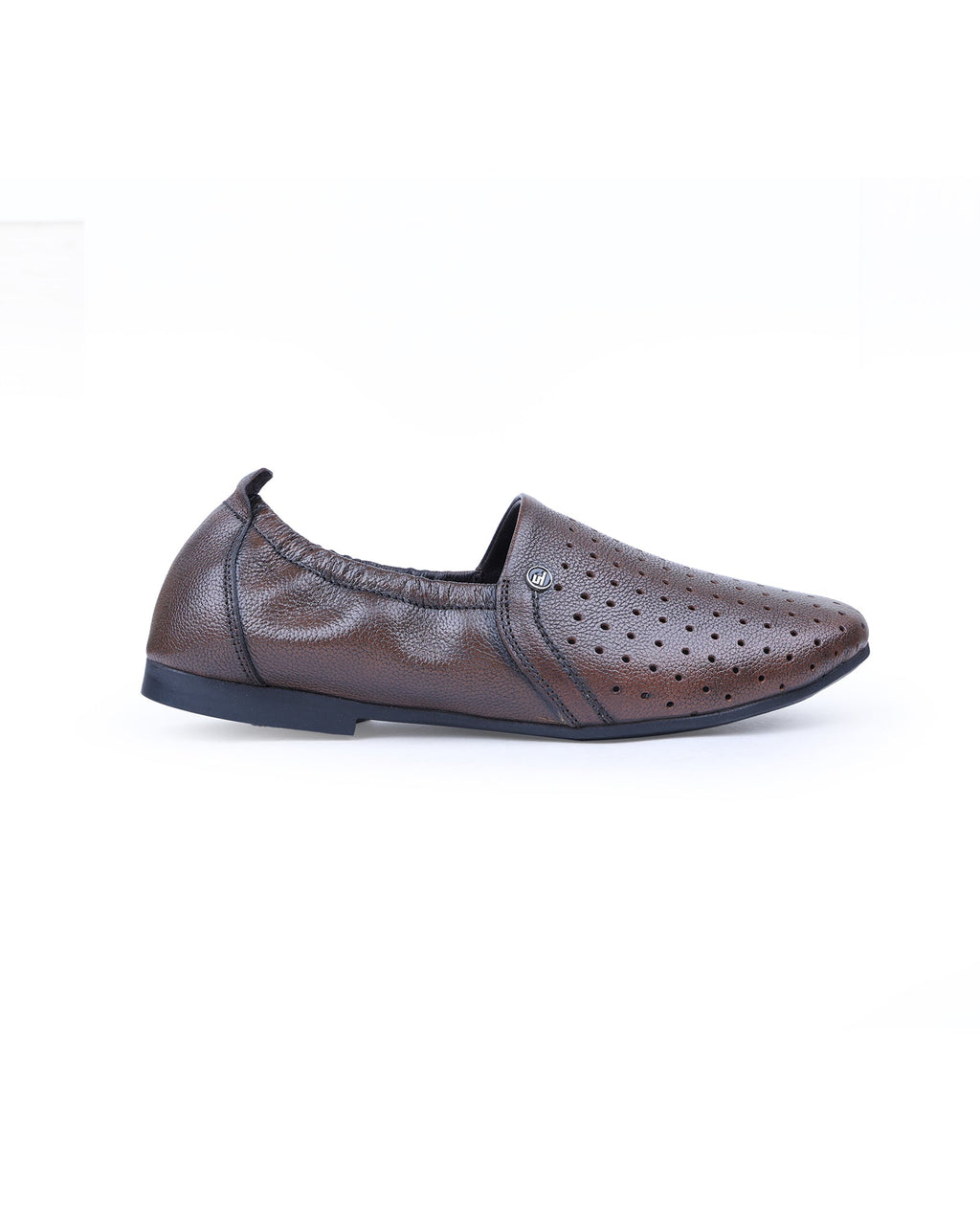 Men's leather brown shoes 203433