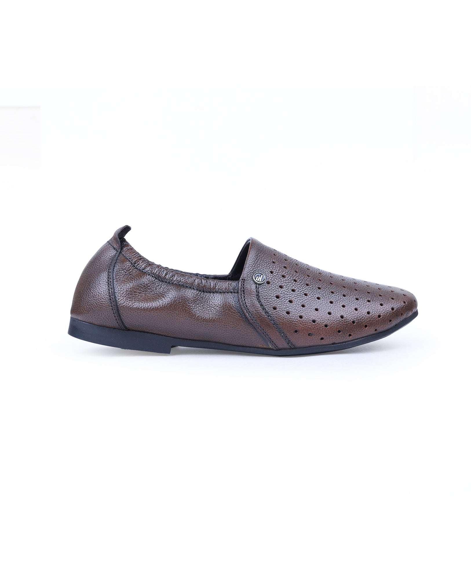 Men's leather brown shoes 203433