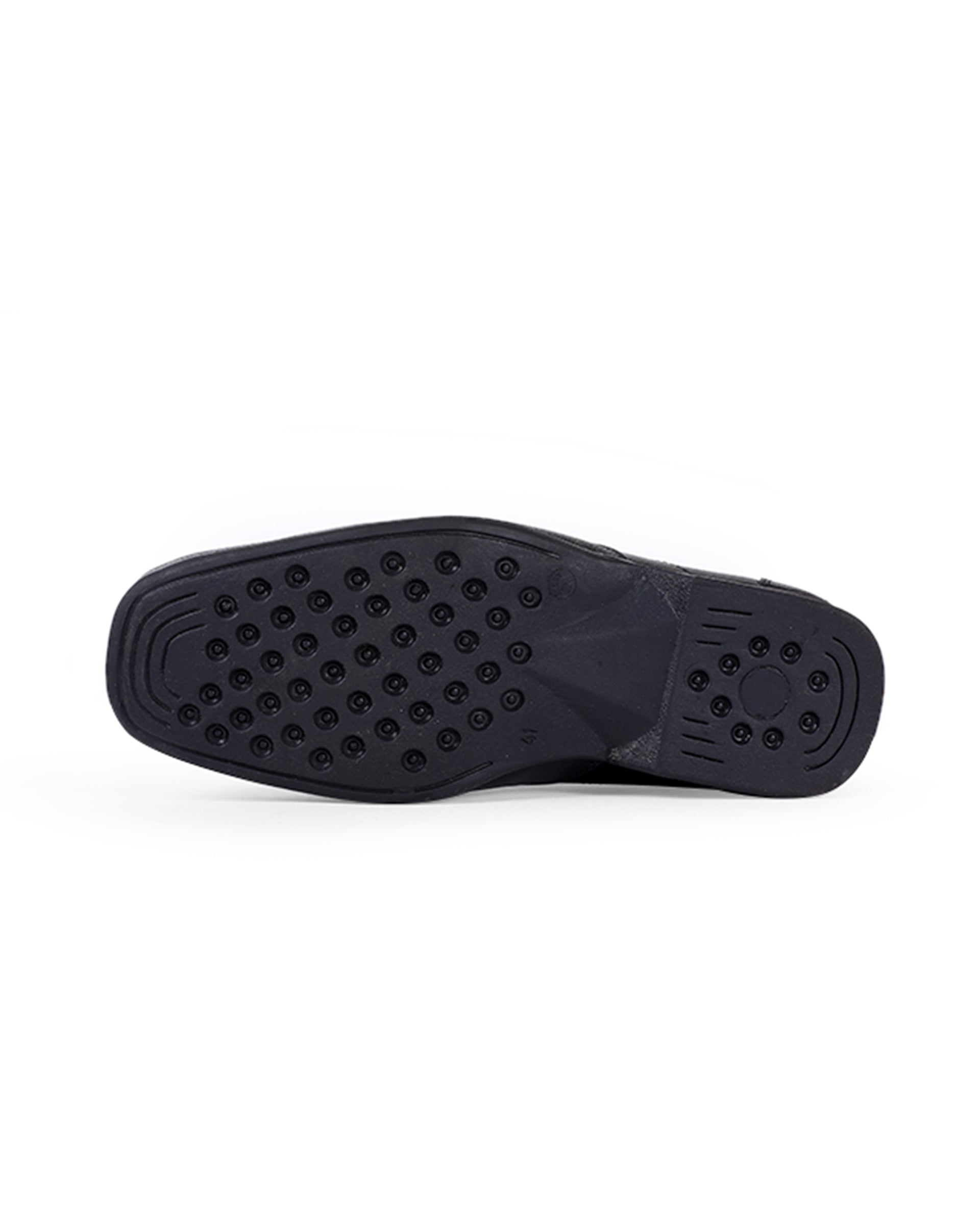 Men's leather black shoes  24380